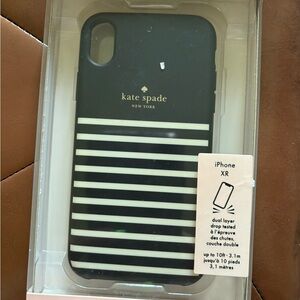 kate spade Black and White Striped iPhone Case
